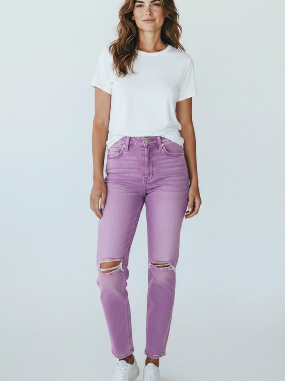 Aéropostale Bayla Skinny Jeans Women Size 3/4 Pink Lilac Stretch Denim EUC